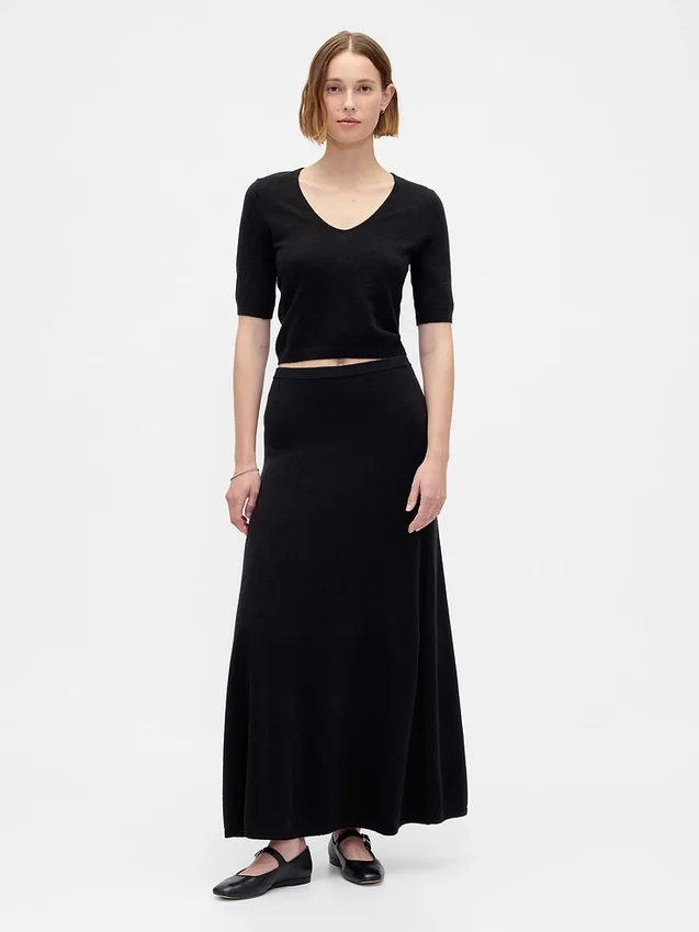 Cashsoft Maxi Sweater Skirt