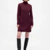 Cashsoft Pointelle Turtleneck Sweater Dress