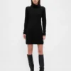 Cashsoft Pointelle Turtleneck Sweater Dress