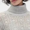 Cashsoft Pointelle Turtleneck Sweater Dress