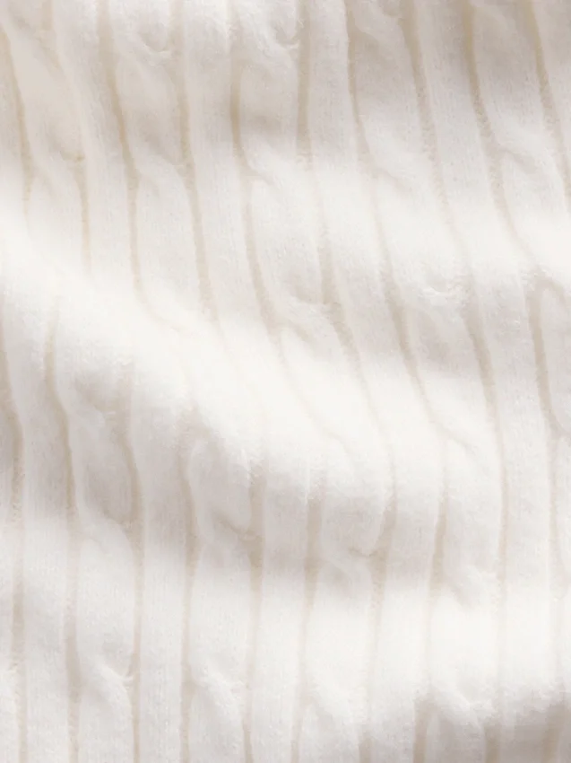 Cashsoft Relaxed Cable-Knit Sweater Pants