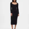 Cashsoft Rib Midi Sweater Dress