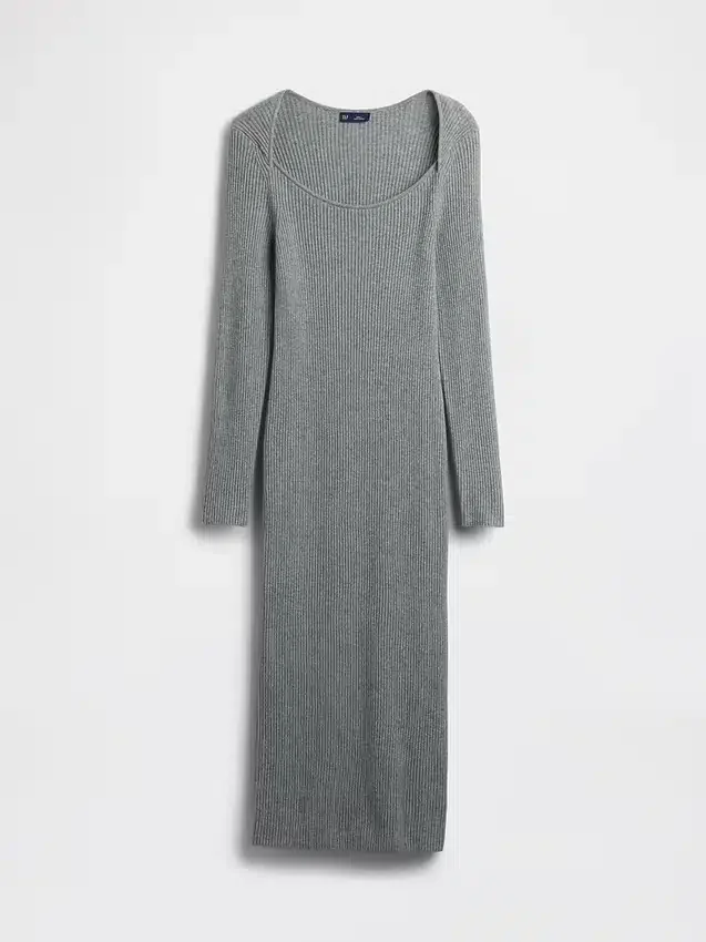 Cashsoft Rib Midi Sweater Dress