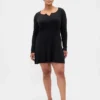 Cashsoft Rib Mini Sweater Dress