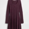 Cashsoft Rib Mini Sweater Dress