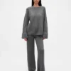 Cashsoft Shaker-Stitch Sweater Pants