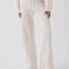 Cashsoft Shaker-Stitch Sweater Pants