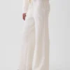 Cashsoft Shaker-Stitch Sweater Pants