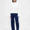 Cashsoft Shaker-Stitch Turtleneck Sweater
