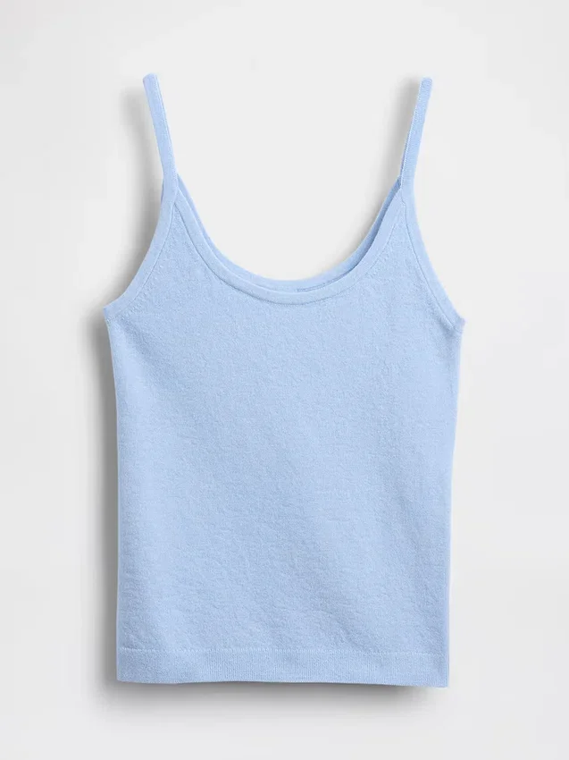 Cashsoft Stretch Crop Tank Top