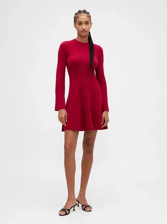 Cashsoft Stretch Mini Sweater Dress