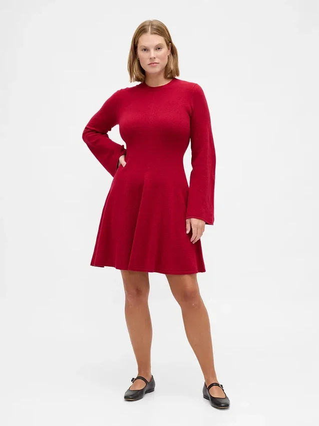Cashsoft Stretch Mini Sweater Dress