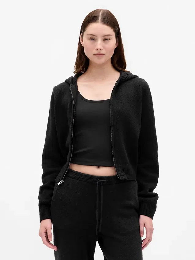 Cashsoft Sweater Zip Hoodie