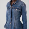 Cinched Denim Jacket