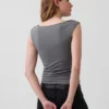Closeknit Jersey Ruched Crop Top