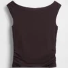 Closeknit Jersey Ruched Crop Top