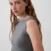 Closeknit Jersey Ruched Crop Top