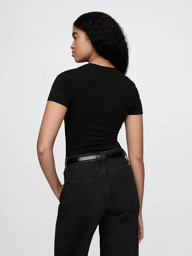 Closeknit Jersey T-Shirt Thong Bodysuit