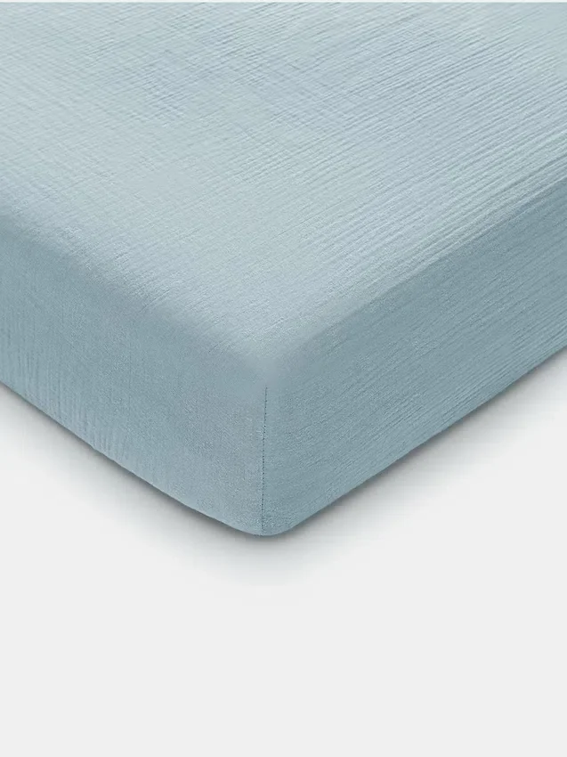 Comfy Cubs Muslin Fitted Crib Sheet