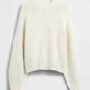 Cotton-Blend Relaxed Crewneck Sweater