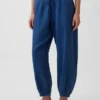 Cotton Gauze Denim Easy Barrel Joggers