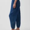 Cotton Gauze Denim Easy Barrel Joggers