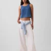 Cotton Gauze Denim Shell Tank Top