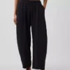 Cotton Gauze Easy Barrel Pants