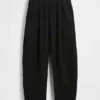 Cotton Gauze Easy Barrel Pants