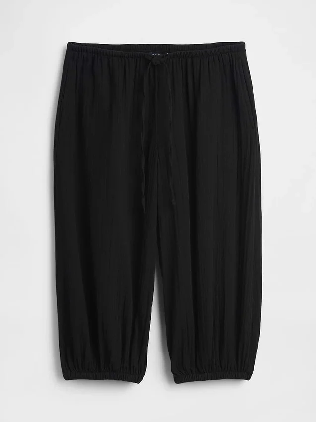 Cotton Gauze Easy Culotte Pants