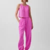 Cotton Gauze Easy Joggers