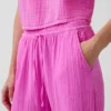 Cotton Gauze Easy Joggers