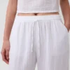Cotton Gauze Easy Joggers