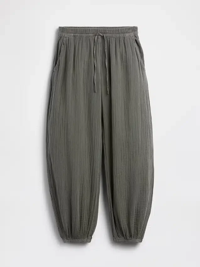 Cotton Gauze Easy Joggers