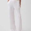 Cotton Gauze Easy Split-Hem Pants