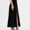 Cotton Gauze Smocked-Waist Maxi Skirt