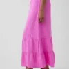 Cotton Gauze Tiered Easy Maxi Skirt