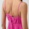 Cotton Gauze Tiered Empire Waist Dress