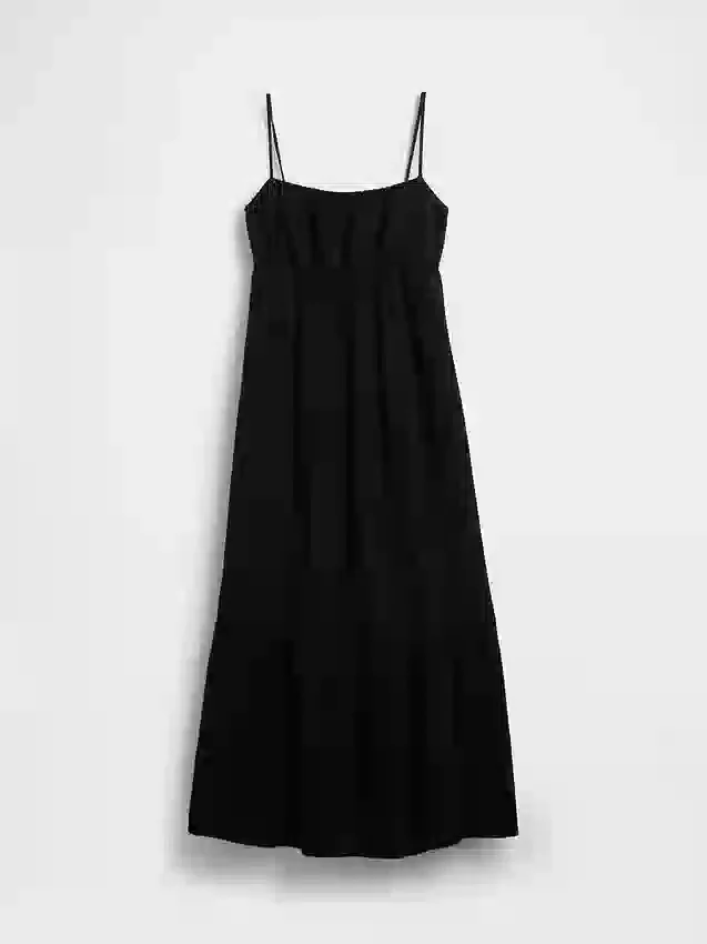 Cotton Gauze Tiered Empire Waist Dress