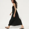 Cotton Gauze Tiered Empire Waist Dress