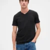 Cotton Jersey V-Neck T-Shirt