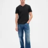 Cotton Jersey V-Neck T-Shirt