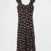 Crepe Sweetheart Maxi Dress
