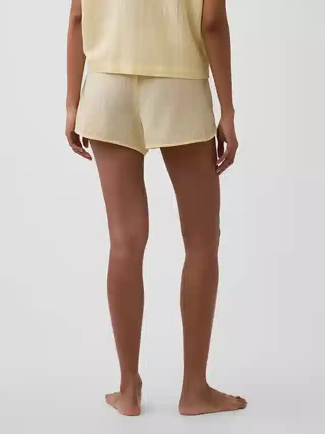 Crinkle Gauze Pj Shorts