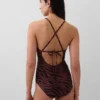 Cross-Back One-Piece Swimsuit