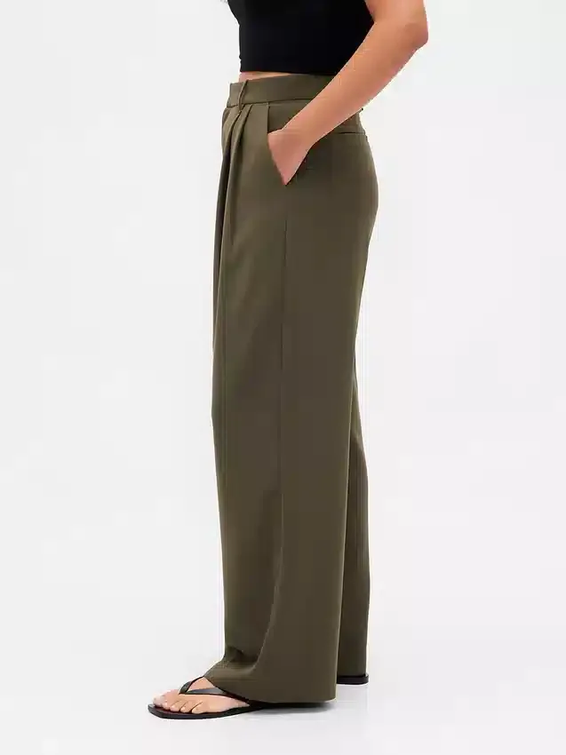 Curvy 365 High Rise Pleated Trousers