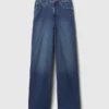 Curvy High Rise Stride Wide-Leg Jeans