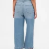 Curvy High Stride Wide-Leg Ankle Jeans