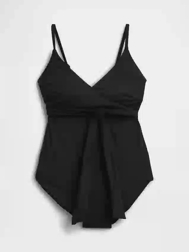 Cutout Wrap One-Piece Swimsuit