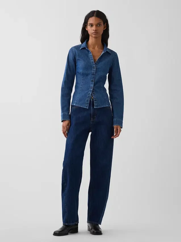 Denim Fitted Shirt